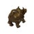 Figurative Chinese Green Brown MIX Stone Carved Ox Cow Display Figure For Sale - Image 3 of 4