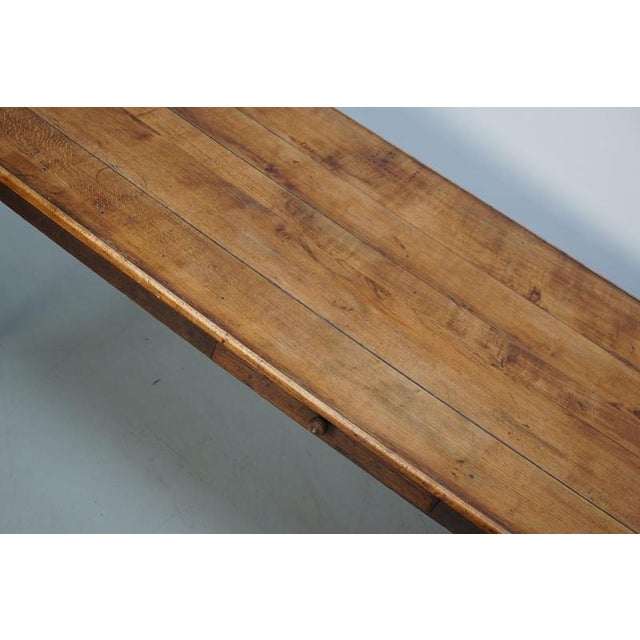 Early 20th Century French Rustic Oak Farmhouse Dining Table For Sale - Image 15 of 18