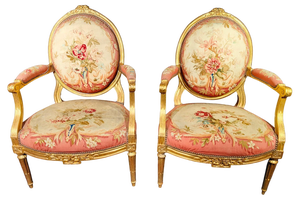 Set of 18th Century French Chairs by Claude Chevigny, 1700