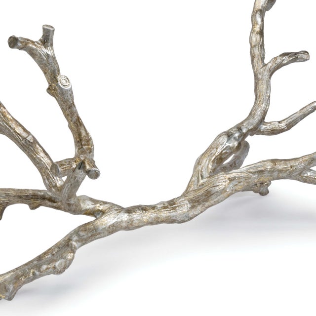 2020s Regina Andrew Metal Branch in Ambered Silver For Sale - Image 5 of 6
