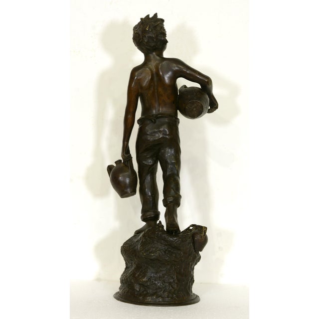 Italian School, Water Carrier with Amphorae, 1920s, Bronze For Sale - Image 3 of 15