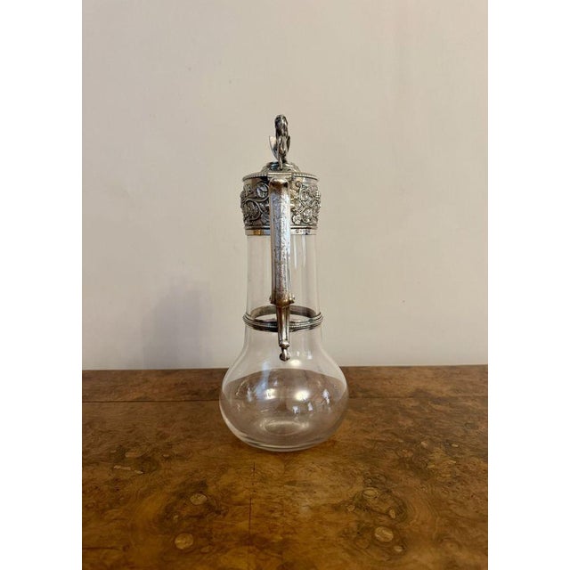 Antique Victorian Claret Jug by Elkington & Co, 1880 For Sale - Image 6 of 7