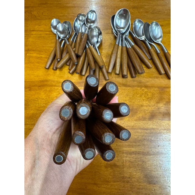 Vintage Dansk "Fjord" Flatware Set - Estate, Rare 3-Generation Hallmarks - Pristine 72 Pieces For Sale - Image 12 of 12