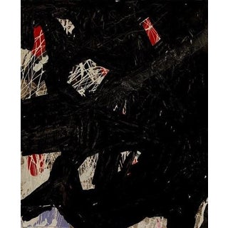 "The Roads I See #1" Abstract Painting on Paper by Ben Junta For Sale