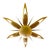 Art Deco French Chandelier with Gilt Bronze and Glass Starburst Sunburst, 1935 For Sale