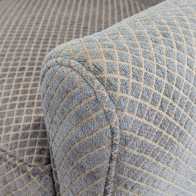 Textile Crate & Barrel Classic Lounge Chair With Patterned Fabric For Sale - Image 7 of 8