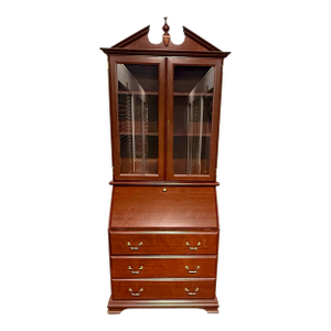 Chippendale Secretary Desk With Bookcase