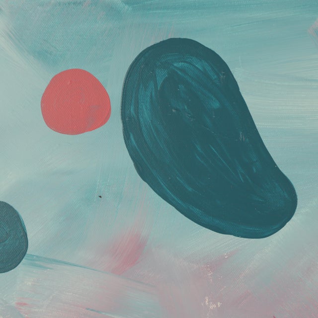 "Floating Harmony" Contemporary Abstract Mixed-Media Painting For Sale - Image 4 of 9