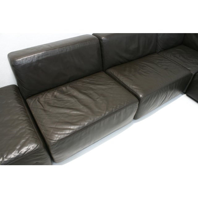 Leather Jeep Modular Sofa by Anita Schmidt for Durlet, 1970s, Set of 5 For Sale - Image 13 of 18