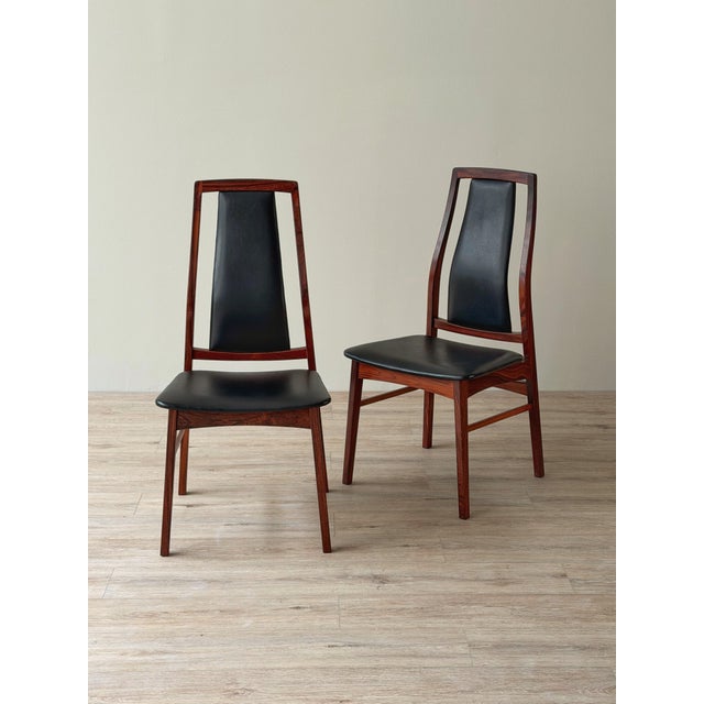 Danish Mid-Century Rosewood High-Back Dining Chairs- A Set of 4 For Sale In New York - Image 6 of 12