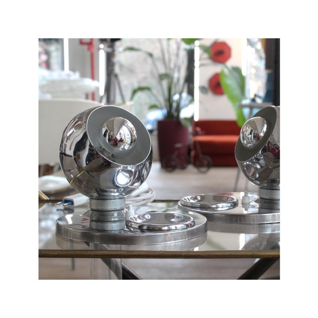 Pair of table lamps Date: circa 1960 Style: Mid-Century Model: Table lamp Origin: Italy Manufacturer: Franco Reggiani...