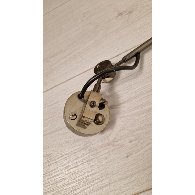 Mid-Century Modern Vintage Wall Lamps in Burnished Chrome by Tito Agnoli for Oluce, 1960s, Set of 2 For Sale - Image 3 of 16