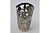 Glass Cups with Cut-Out Silver Application and Tray with Trim, Set of 10 For Sale - Image 3 of 10