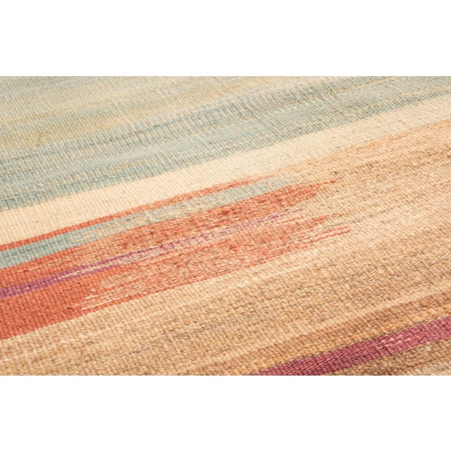 Rug & Kilim 2010s Vintage Persian Beige and Brown Multicolor Wool Kilim by Rug & Kilim For Sale - Image 4 of 7