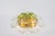 Gold Large Green Toned Murano Glass Ceiling Fixture from Kaiser Idell / Kaiser Leuchten, Germany, 1970s For Sale - Image 8 of 12