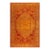 1900s Red Medallion Traditional Antique Indian Agra Knotted Wool Gallery Rug For Sale
