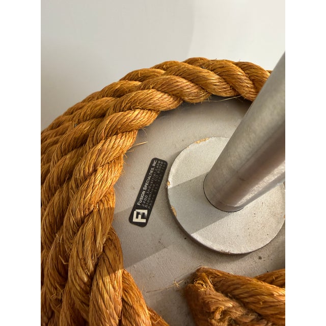 Boho Chic 1990s Monumental Sculptural Rope Floor Lamp by Fusion Specialties For Sale - Image 3 of 17
