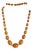 Antique Art Deco Graduated Amber Marbled Bead Necklace, 1930 For Sale