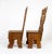 Wood Early 20th Century Sculptural Hand Carved Fir Chairs - a Pair For Sale - Image 7 of 13