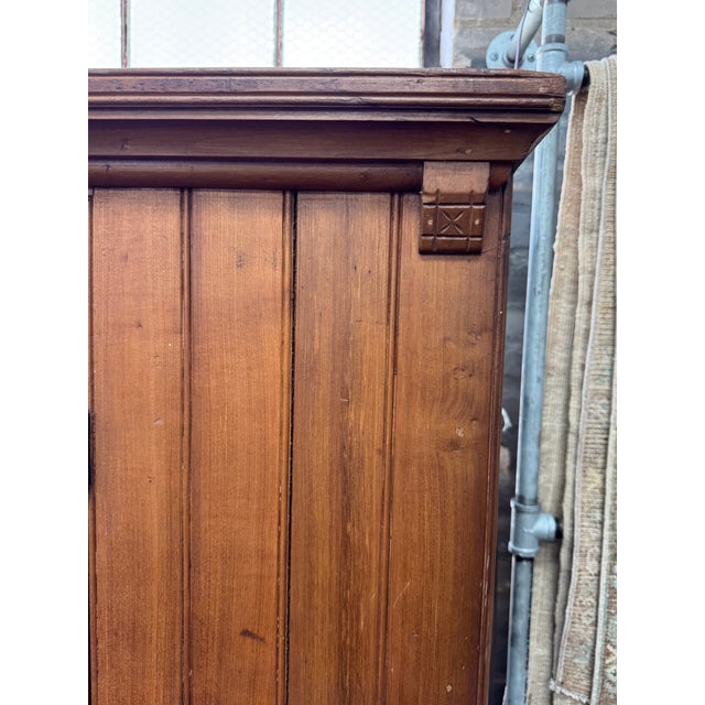 Brown Antique 1880s Eastlake Wardrobe For Sale - Image 8 of 18