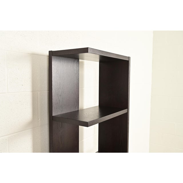 Brown Modern Art Deco Dark Oak Modular Étagères or Bookcases, Set of Six For Sale - Image 8 of 10