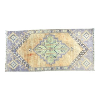 Small Turkish Handmade Wool Rug, 1960s For Sale