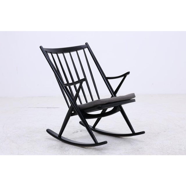 Mid-Century Danish Rocking Chair Model 182 by Frank Reenskaug for Bramin For Sale - Image 15 of 17