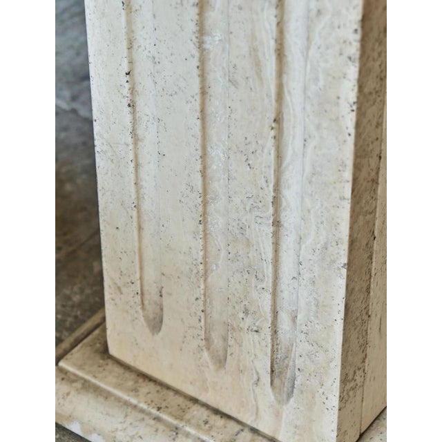 Outdoor Travertine Dining Table, 1970 For Sale - Image 9 of 10