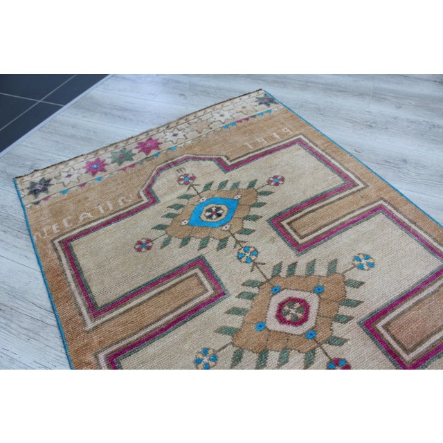 Vintage Turkish Rug Runner - 36"x138" For Sale In Raleigh - Image 6 of 13
