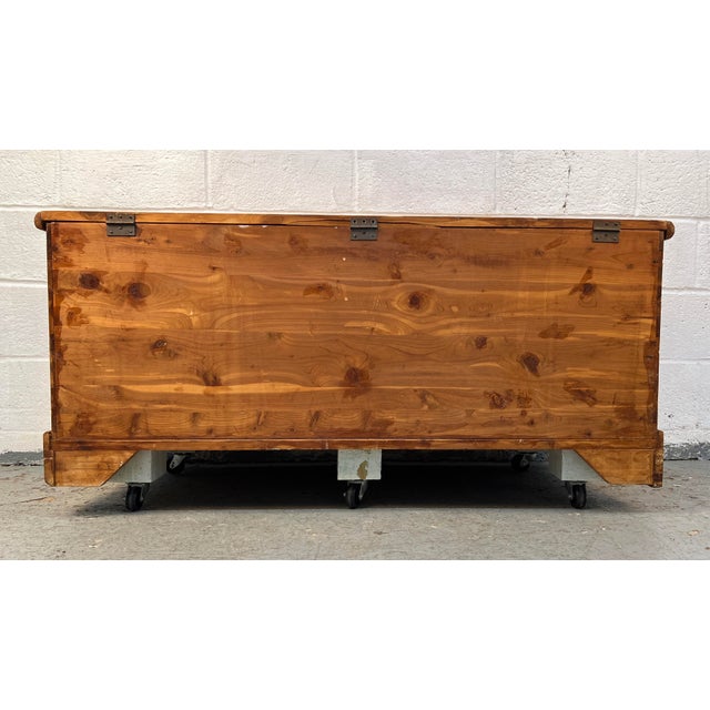 Vintage Murphy Style Cedar Wooden Chest For Sale - Image 12 of 14