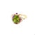 Contemporary 2.52 Carat Natural Peridot Sapphire Yellow Gold Cocktail Ring, Size 7 For Sale - Image 3 of 6