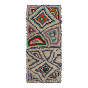 Vintage Moroccan Runner Rug With Geometric Patterns, From Rug & Kilim