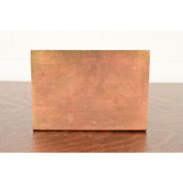 Roycroft Arts & Crafts Hammered Copper Letter Rack For Sale - Image 10 of 13