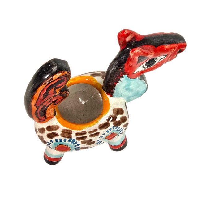 Giovanni de Simone Vintage De Simone Italian Ceramic Horse Figurine Planter - Mid Century Pottery For Sale - Image 4 of 12