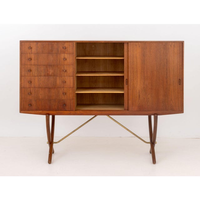 Carl Hansen Hans J. Wegner for Carl Hansen Teak Sideboard For Sale - Image 4 of 11