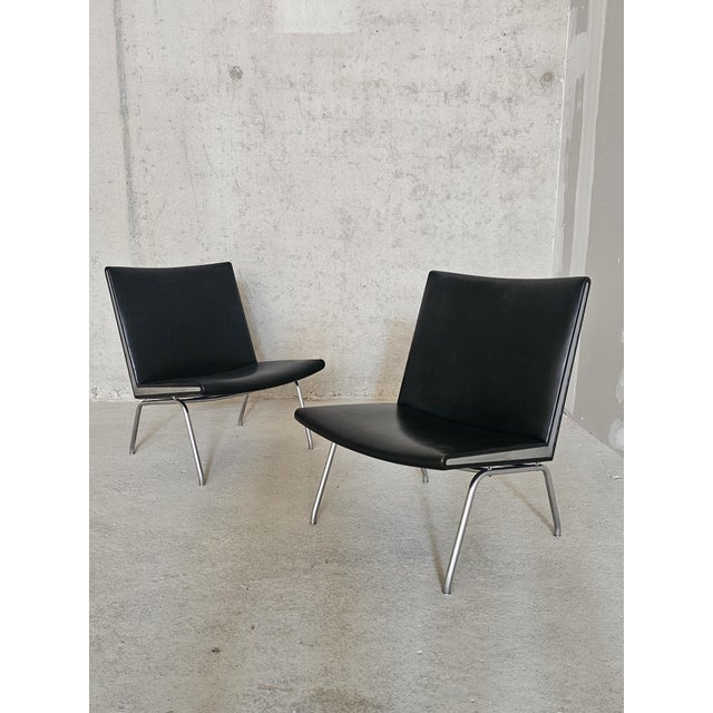 Danish Airport Lounge Chairs from Hans Wegner, 1958, Set of 2 For Sale - Image 14 of 15