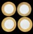 1910s 1910s Edwardian Heinrich & Co Selb Bavaria Heavy 22k Gold Encrusted Set 12 Dinner Plates 6304 For Sale - Image 5 of 14