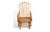 Gold Vintage Rocking Chair in Wood with Smooth Motion and Design For Sale - Image 8 of 8
