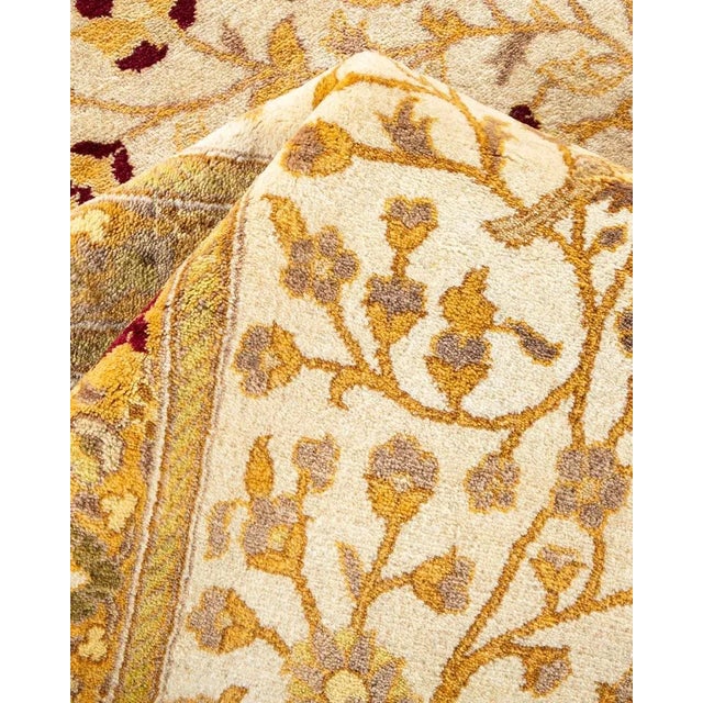 Textile Mogul, One-of-a-Kind Hand-Knotted Area Rug in Ivory, 9' 1" x 9' 3" For Sale - Image 7 of 8