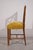 Set of six 1940s Italian chairs, featuring an elegant classic design with a geometric grid backrest, typical of period...