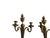 French Pair of Antique French Louis XVI Neoclassical Gilt Bronze Ormolu 2 Candelabra Wall Sconces C1860 For Sale - Image 3 of 8