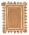 Scallop White Jute Hand Made Rug 2.5'x8' Ft. For Sale