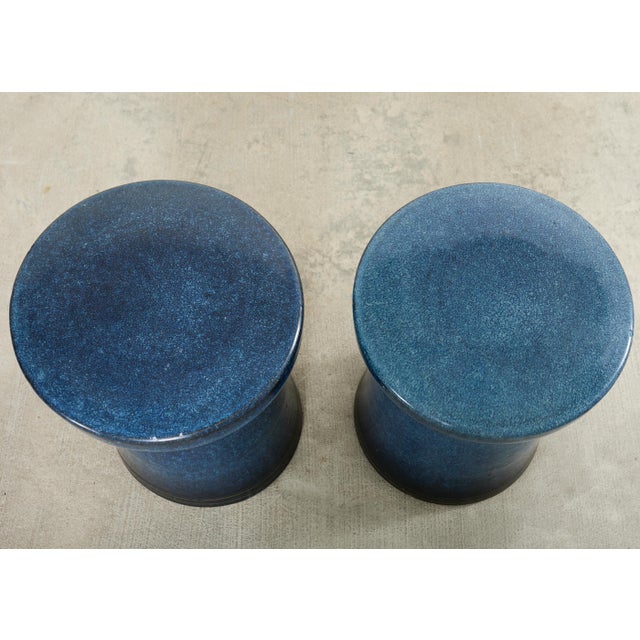 Japanese Showa Ceramic Tea Garden Dining Table and Stools For Sale - Image 14 of 18