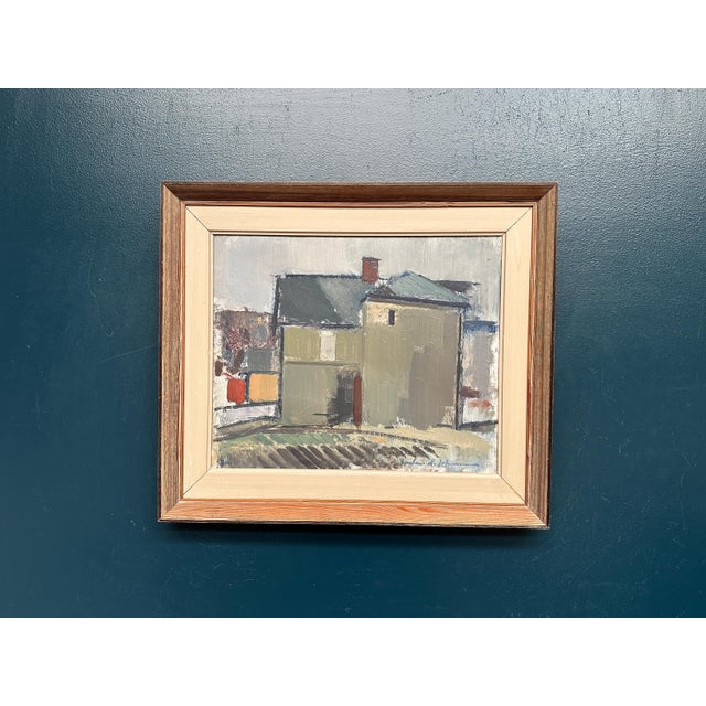 Gustav‑adolf Johansson, Sage House, 1950s, Oil Painting on Canvas, Framed For Sale - Image 14 of 18