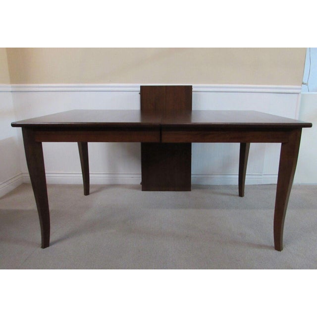 Contemporary Crate & Barrel Mahogany Dining Table With Leaf Chairish
