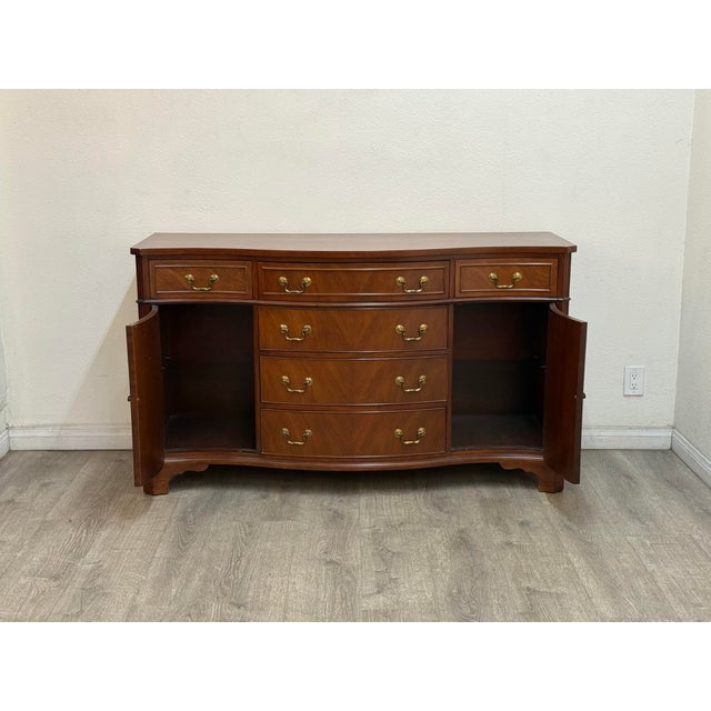English Vintage Mahogany Buffet For Sale - Image 3 of 11