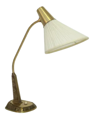 1950s Brass Table Lamp by Sonja Katzin for Asea
