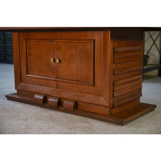 Oak Table by Charles Dudouyt, 1950s For Sale - Image 3 of 11