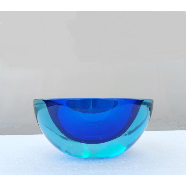 Sommerso Murano Glass Bowl attributed to Antonio Da Ros for Cenedese, Italy, 1960s For Sale - Image 15 of 15
