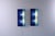 Postmodern Blue Glass Wall Lamps from Ikea, 1990s, Set of 2 For Sale - Image 9 of 18